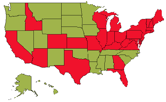 States I've visited
