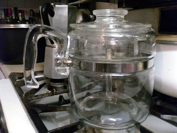 Pyrex coffee percolator